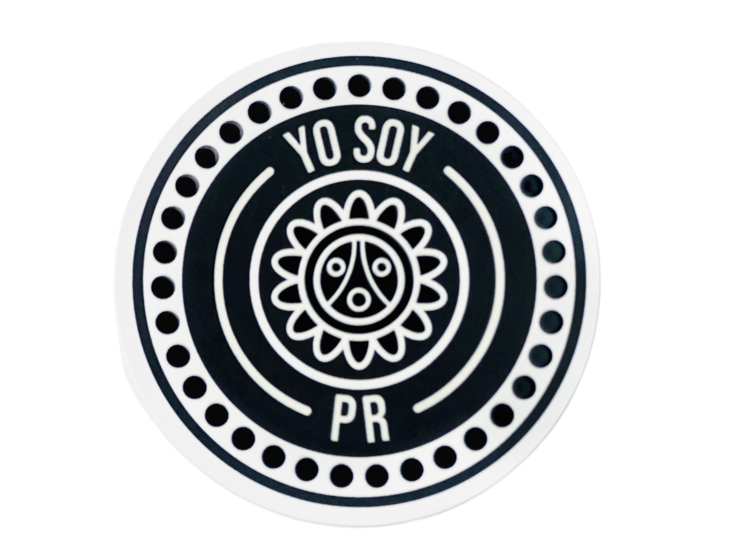 Yo Soy PR - Sol Taino B/W Sticker